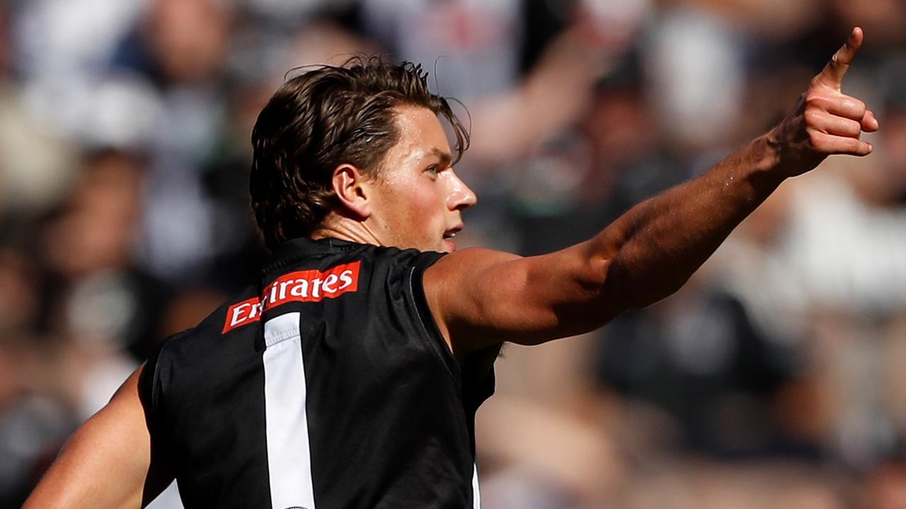 Patrick Lipinski is receiving greater midfield opportunities at the Magpies. Picture: Getty Images