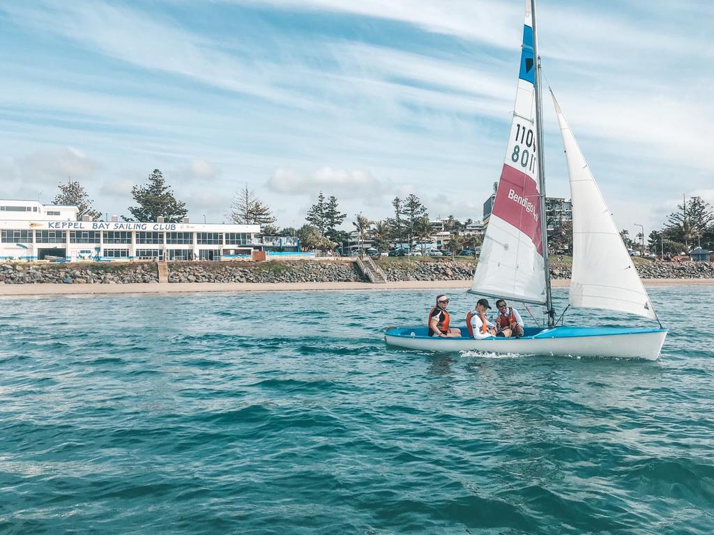 Watch the sailing from Keppel Bay Sailing Club's deck with Sunday breakfast from 7.30am