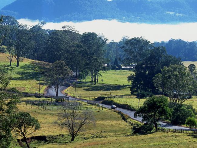 Driving through Kangaroo Valley on the NSW South Coast. Picture: Hamilton Lund, Tourism NSW.