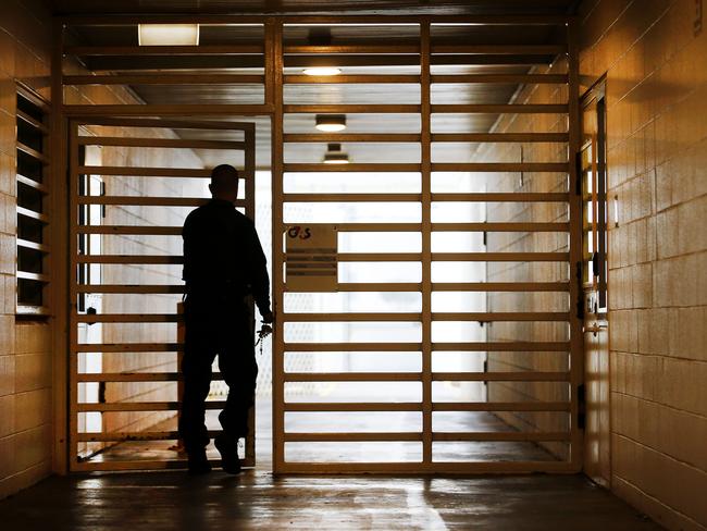 Behind the walls of Port Phillip Prison.  Picture: David Caird