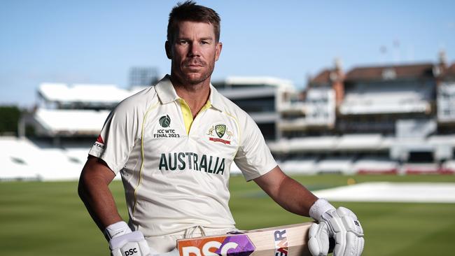 David Warner of Australia poses for a portrait ahead of the ICC World Test Championship Final at The Oval Picture: Getty Images