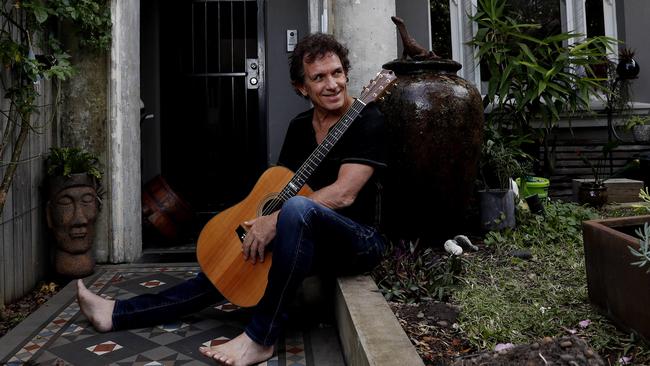 Singer-songwriter and guitarist Ian Moss has recorded one of his favourite love songs at his home in Sydney exclusively for The Australian. Picture: Nikki Short