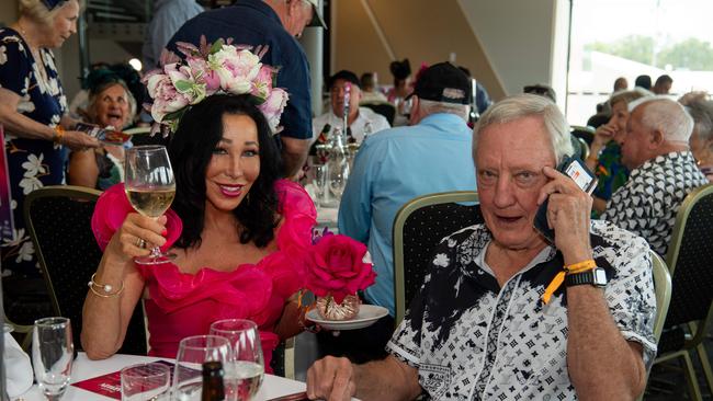 Barbara Rose and Dale Deeks at the 2024 Darwin Cup. Picture: Pema Tamang Pakhrin