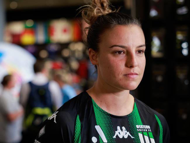 Chloe Logarzo has turned her focus to winning the premiership with Western United FC. Picture: Getty Images for APL