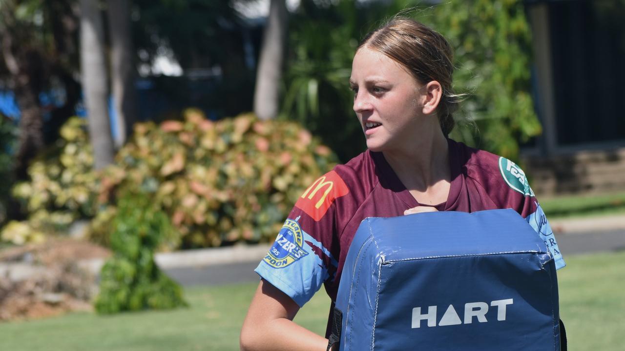 CQ Capras under-17 girls squad at pre-season training at Emmaus College, Rockhampton, on January 18, 2025.