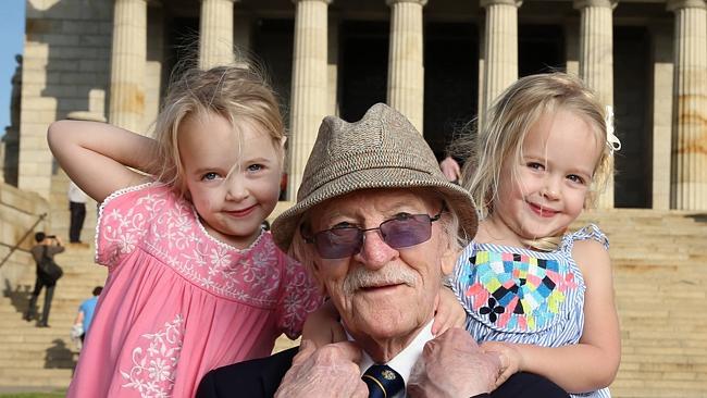 Ron Williamson, who served in WWII, was one of the rats of Tobruk. He is pictured with hi