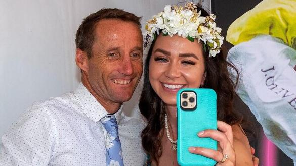 Damien Oliver meets the fans and poses for selfies in Perth. Picture: Western Racepix.