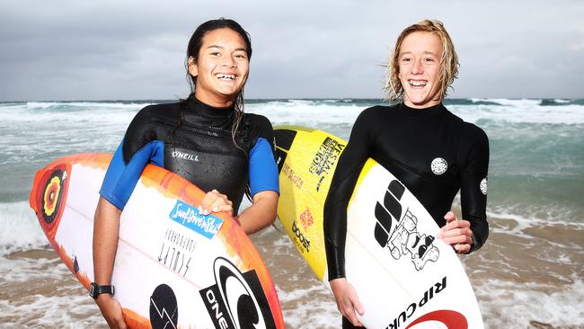 Young Australian surfers Alysse Cooper and Jay Brown could find themselves competing at the Tokyo Olympics in 2020.