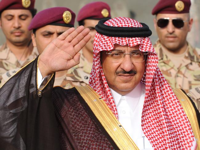 Saudi Crown Prince and Interior Minister Prince Mohammed bin Nayef bin Abdulaziz arrives to attend a graduation ceremony of members of Saudi Special Forces in the capital Riyadh, on May 19, 2015. AFP PHOTO / FAYEZ NURELDINE / AFP / FAYEZ NURELDINE