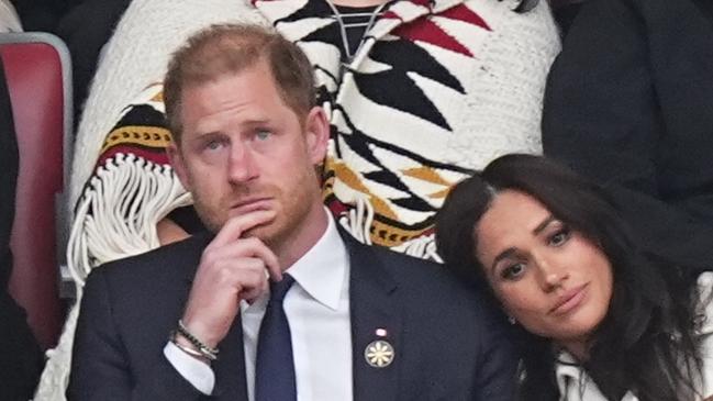 The Duke and Duchess of Sussex during the opening ceremony of the 2025 Invictus Games at BC Place in Vancouver, Canada. The games will take place across Vancouver and Whistler. Picture date: Saturday February 8, 2025. (Photo by Aaron Chown/PA Images via Getty Images)