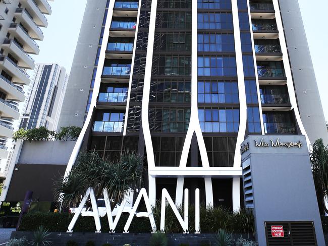 Avani building at Broadbeach. Picture Glenn Hampson