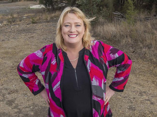 Ros Spence at the car park site .After much community feedback, the transport minister is releasing the designs for the Craigieburn Car Park. Picture:Rob Leeson.