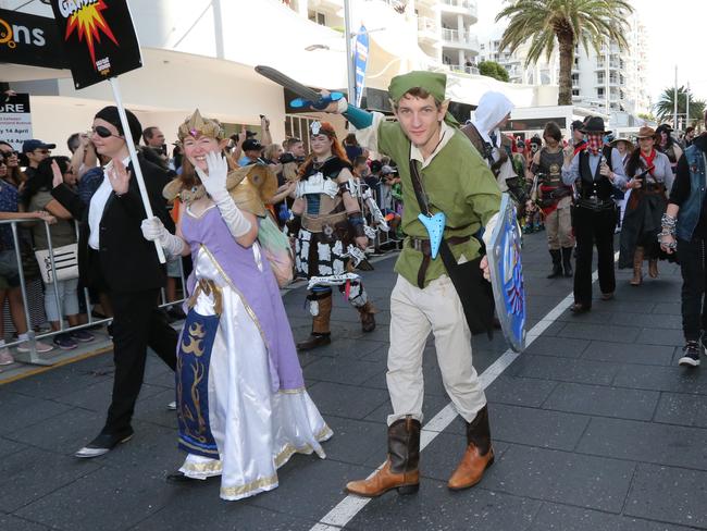 Pictured during the Superhero parade at Broadbeach as part of Supanova . Pic Mike Batterham