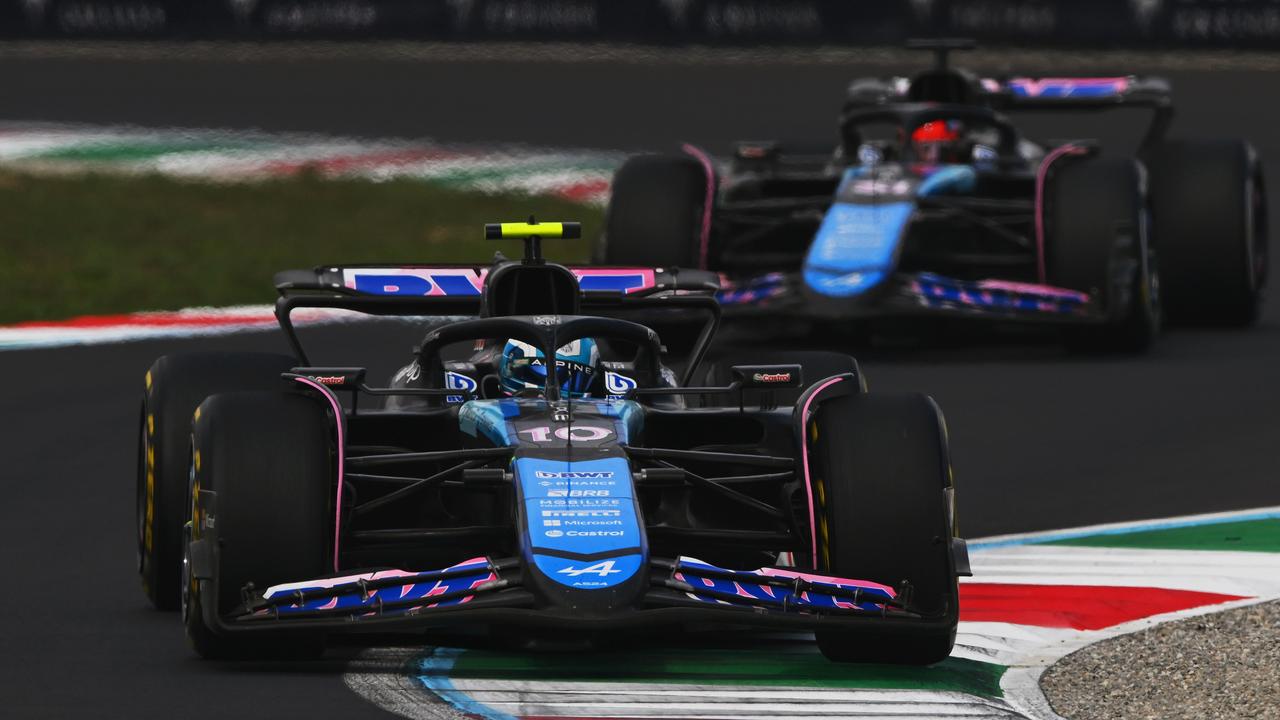 Renault’s Alpine F1 team in action in Monza, Italy. Photo: Rudy Carezzevoli/Getty Images