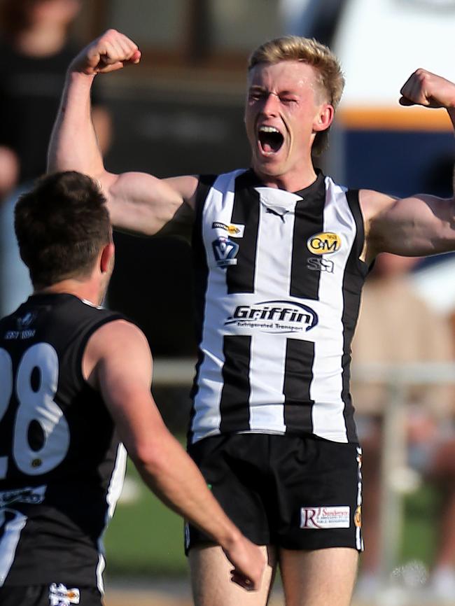 Collingwood draftee Joe Richards played in Wangaratta’s 2022 flag win. Picture: Yuri Kouzmin