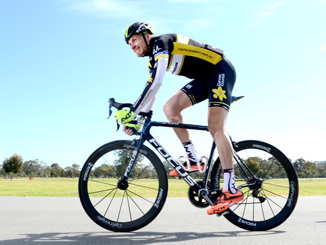 Cyclist Patrick Jonker at Victoria Park. Photo: Tricia Watkinson.