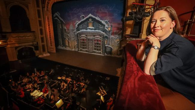 Perth businesswoman Alexandra Burt at His Majesty's Theatre, Perth. Picture: Colin Murty