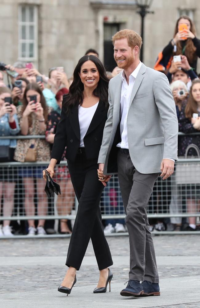 Meghan and Harry are accused of leaking details to a US TV journalist. Picture: Getty Images