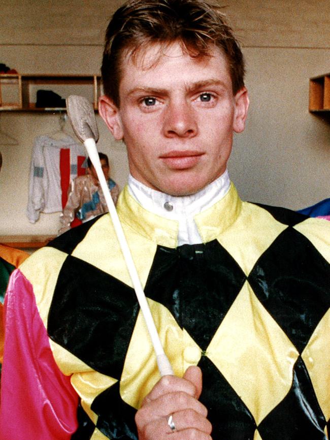 Anthony Bannister as an apprentice jockey in 1993.