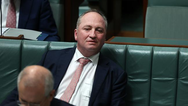 Barnaby Joyce says he can understand the moral argument for climate change but won’t act without a plan. Picture: NCA NewsWire / Gary Ramage