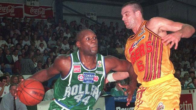 The Rollers in action in the 1996 NBL championship.