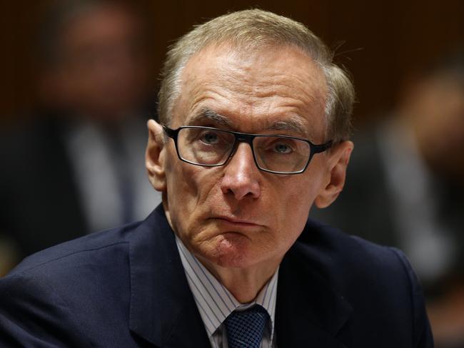 Foreign Affairs Minister Bob Carr appears before a Senate Estimates Committee at Parliament House in Canberra.