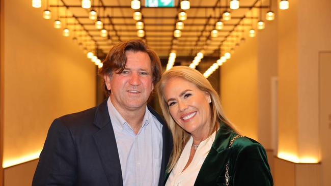 Des Hasler and Rebecca Frizelle at the Gold Coast Titans NRLW 2025 Season Launch at Isoletto The Star Gold Coast. Picture, Portia Large.