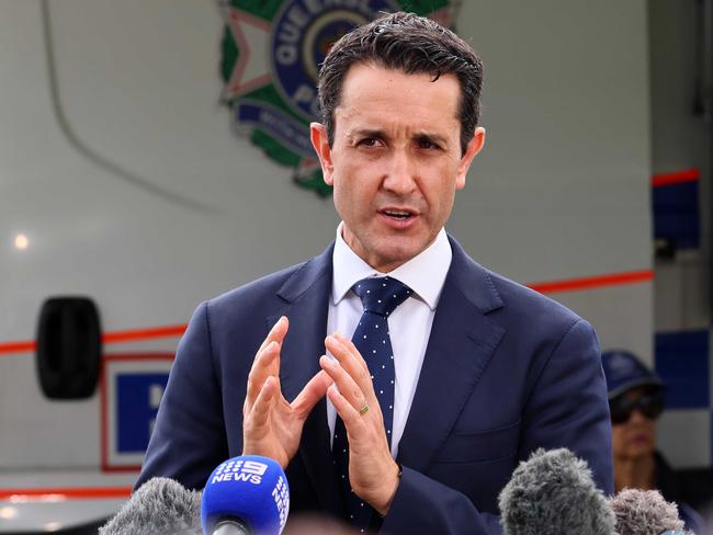 Gold Coast, 28 February 2025. Queensland Premier David Crisafulli during a press conference on the Gold Coast. Picture: Supplied