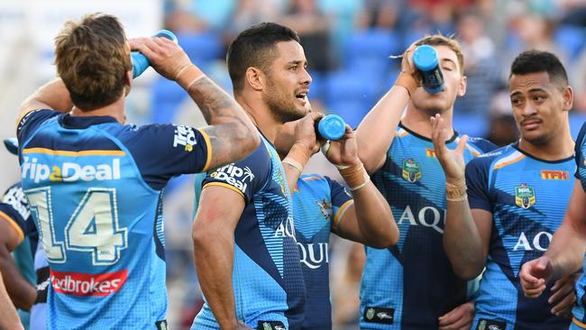 The Gold Coast Titans say Jarryd Hayne is a contracted player for 2018 despite talks he is ready to quit club. Photo: AAP IMAGE