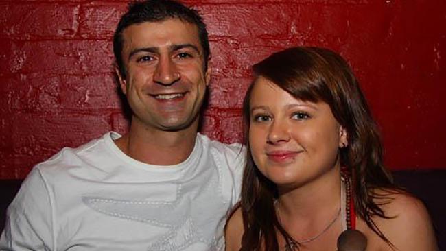 Shandee Blackburn with John Peros, who was charged with and then acquitted of her murder.