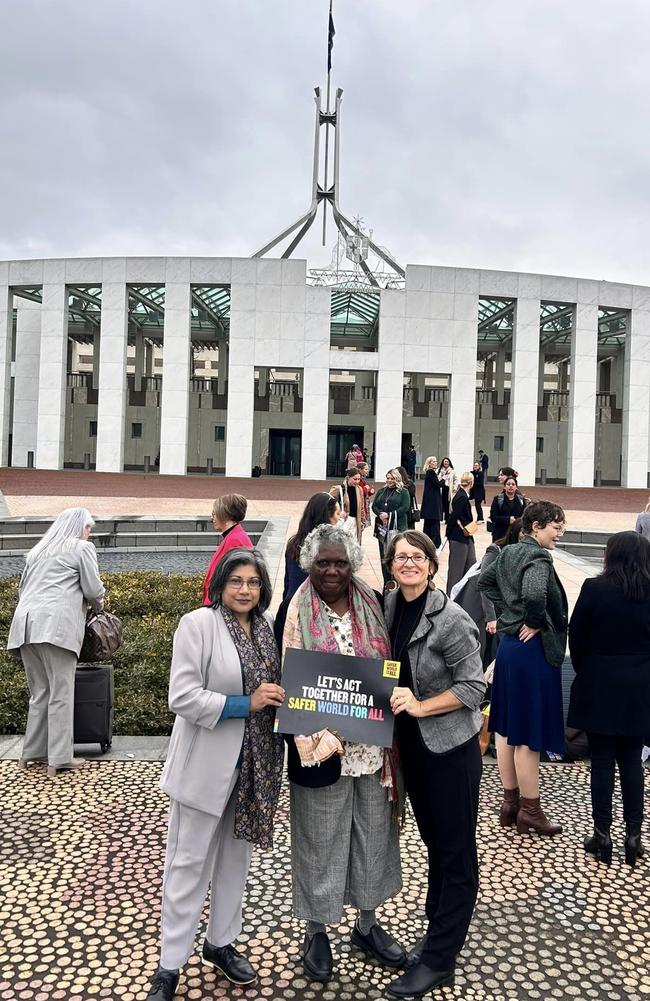 In Canberra this August, calling for an increase to Australia's foreign aid budget.