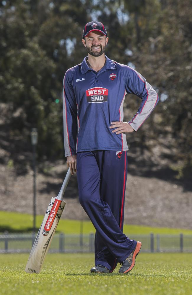 SA Redbacks batsman Callum Ferguson at Adelaide Oval on Friday after returning from another successful County stint with Worcestershire. Picture Simon Cross