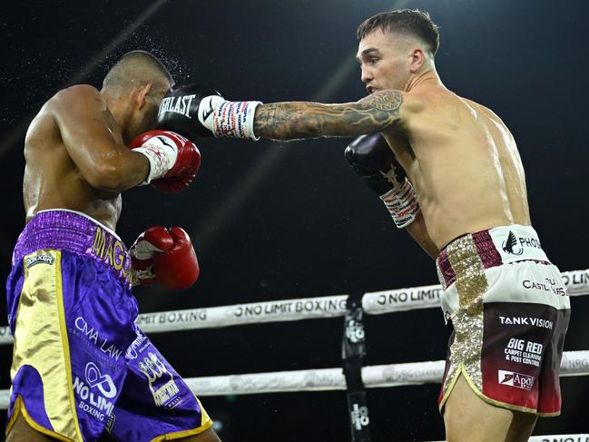 Goodman most recently knocked out Mark Schleibs in Wollongong. Picture: No Limit Boxing