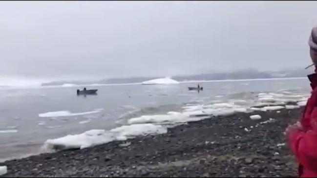 Video captures moment when tsunami hits Greenland's west coast