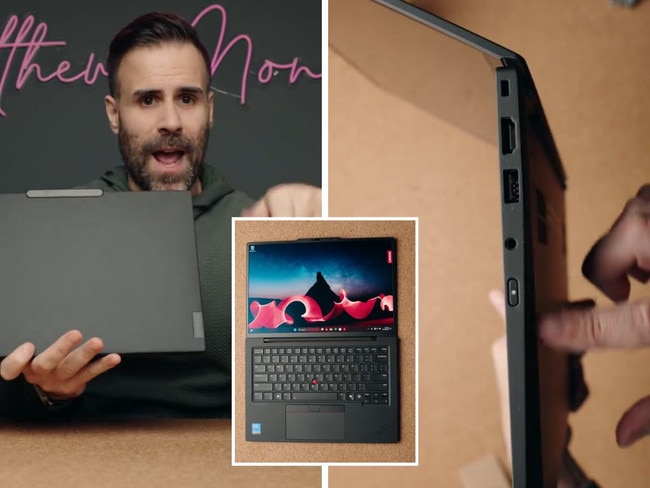 Up to $980 off Lenovo’s top laptops. Picture: TikTok@mattmoniz.