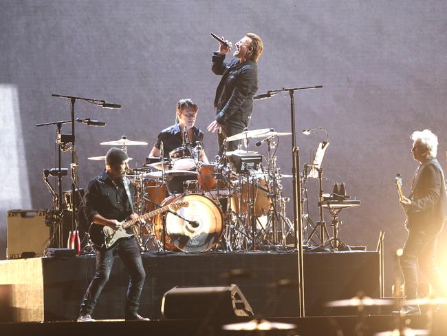 U2 perform at Mt Smart Stadium in Auckland, New Zealand. Picture: Getty