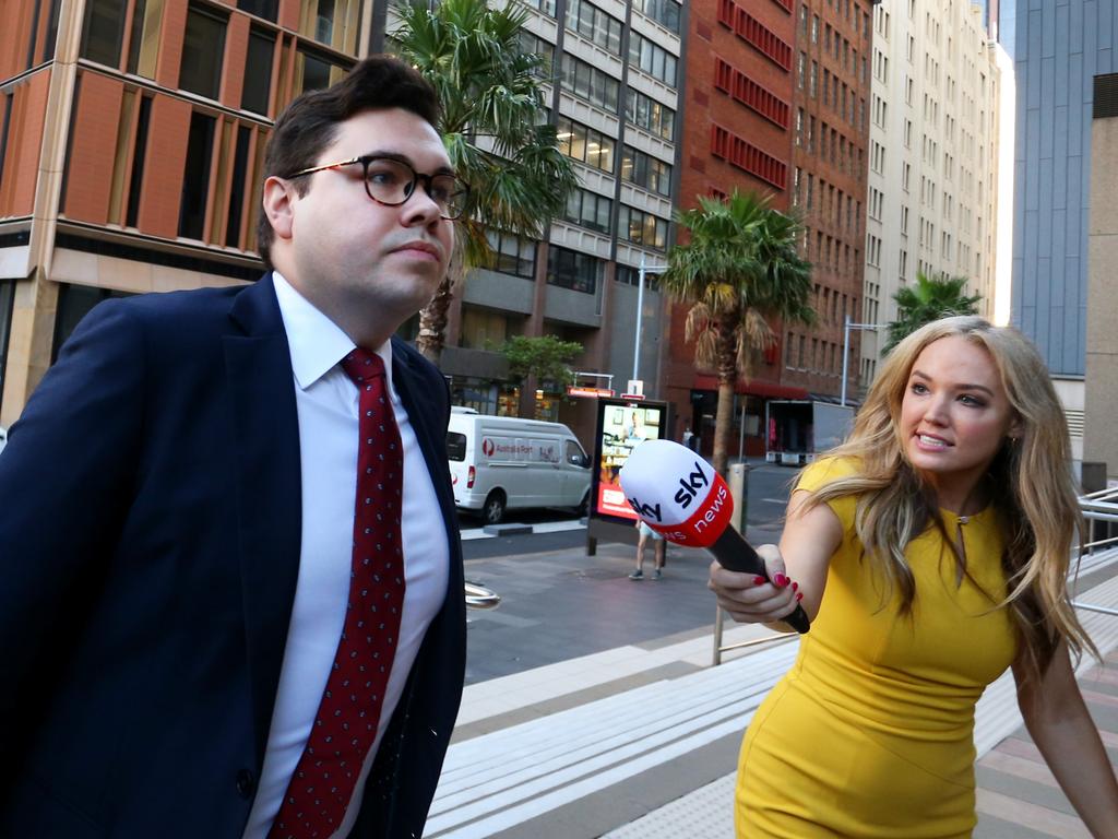 Bruce Lehrmann arrives at court in Sydney on March 16, 2023. Picture: Lisa Maree Williams/Getty Images