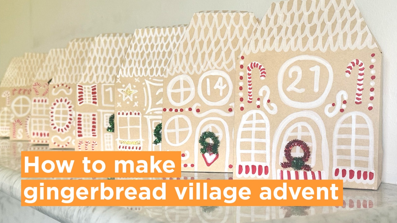 Gingerbread Village Advent Calendar