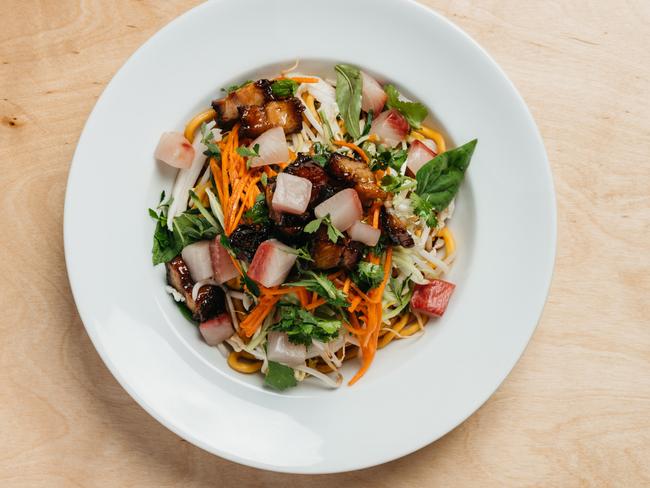 Noodle salad you can’t beat at Lucky Kwong. Picture: Patrick Stevenson