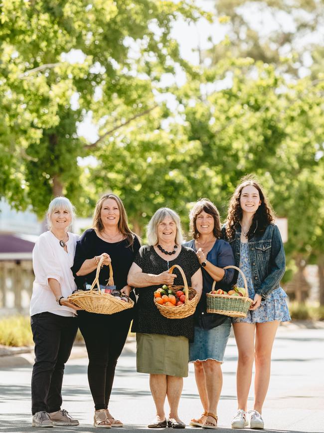 Lou, Melanie, Denise, Donna and Ruby. Picture: Chloe Smith.