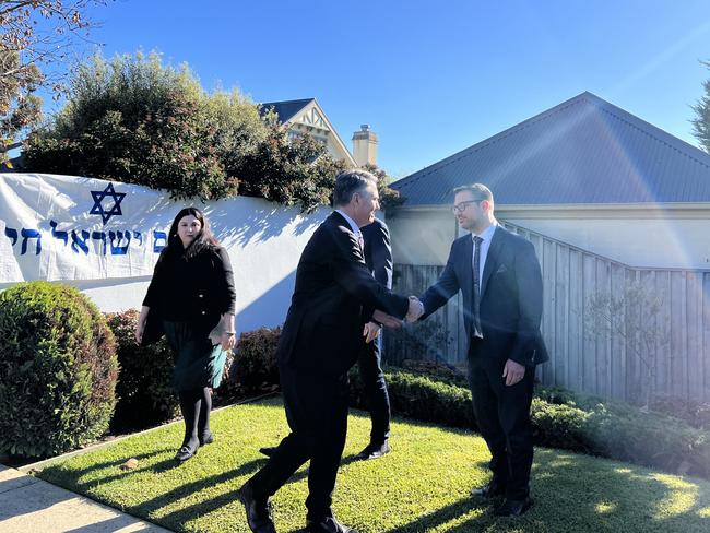 Mount Scopus principal Dan Sztrajt met with Deputy Prime Minister Richard Marles after an anti-Semitic attack on the school.