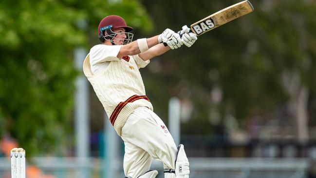 Zac Elliott unloads for the Lions. Picture: Arj Giese