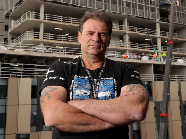 17/05/2018: John Setka, Victorian Union Leader of the CFMEU in Melbourne. Stuart McEvoy for The Australian.