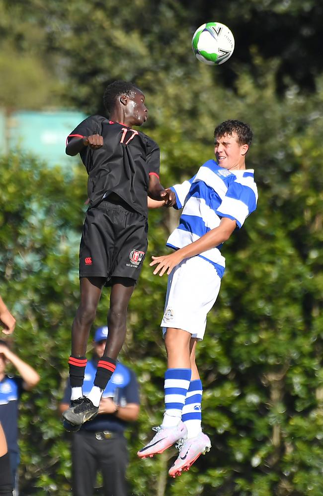 GPS First XI football between Terrace and Nudgee College. Saturday May 6, 2023. Picture, John Gass