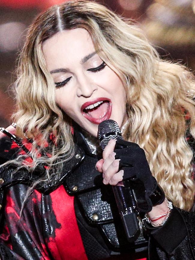 Madonna, pictured at the Bell Centre, Quebec, on September 9, has always known how to cause a stir. Picture: Rich Fury / Invision / AP