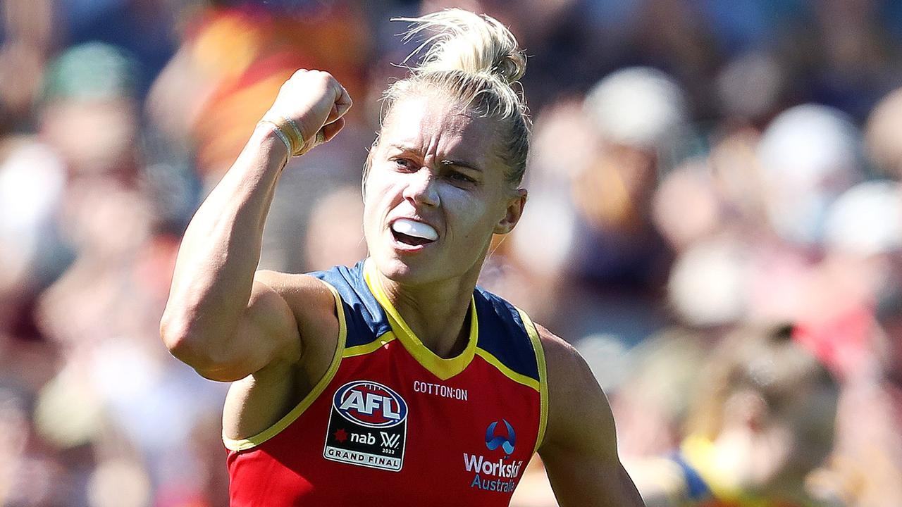 Erin Phillips of the Crows. Picture: Sarah Reed