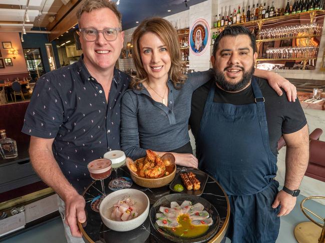 Chicha owners Daniel Verheyen, Emma Veale and Jose Narvaez. Picture: Tony Gough