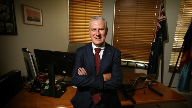 Deputy PM and New Nationals Leader Michael McCormack in his office at Parliament House in Canberra. Picture Kym Smith