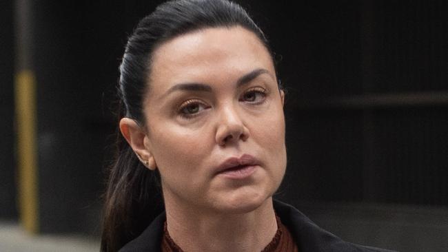 MELBOURNE AUSTRALIA - Newswire Photos OCTOBER 13TH 2023 : Australian performer Vanessa Amorosi arrives at the Supreme Court, to continue giving evidence against her mother for ownership of two properties bought at the height of her success. PICTURE : NCA Newswire / Nicki Connolly