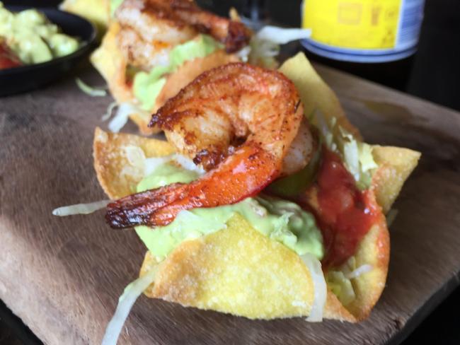 Prawn tacos.